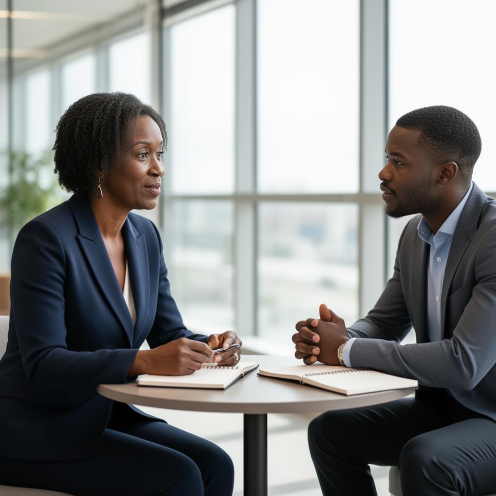 One-on-one mentoring session